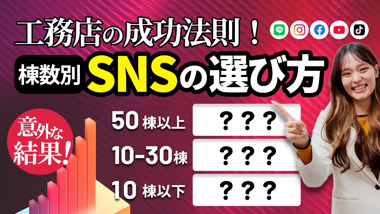 【SNSマーケ】棟数別！やるべきSNSは？ アイチャッチ